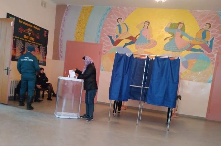Жители села Новые Шалты голосуют за депутатов