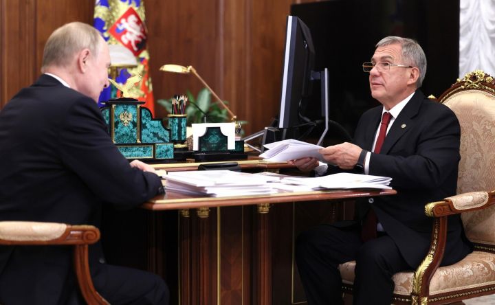 Рустам Минниханов встретился с Президентом России Владимиром Путиным
