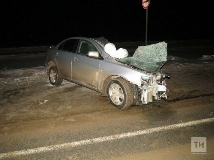 В Татарстане на трассе М7 погиб водитель легкового автомобиля