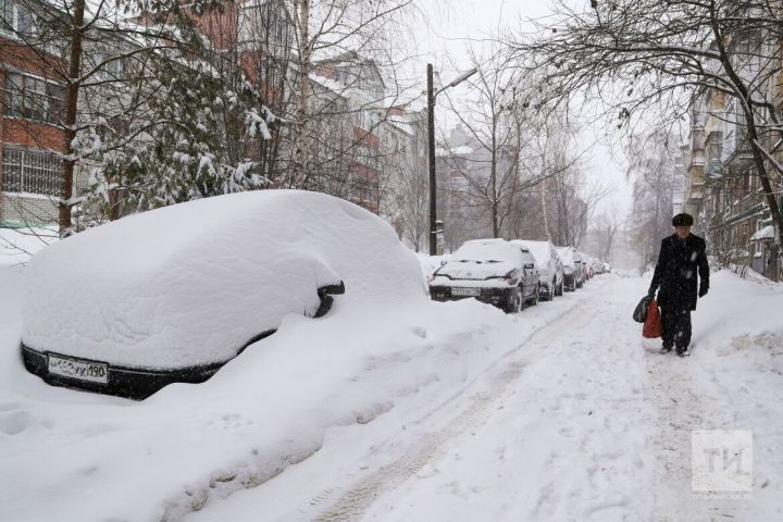 В Татарстане назвали район, где выпало больше всего снега этой зимой