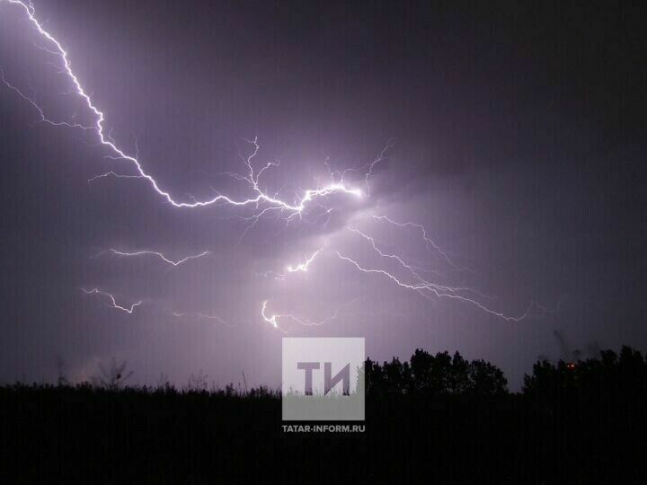 На завтра в Татарстане синоптики прогнозируют грозу с сильным ветром