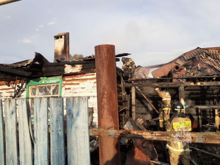 В Бавлинском районе при пожаре погиб мужчина