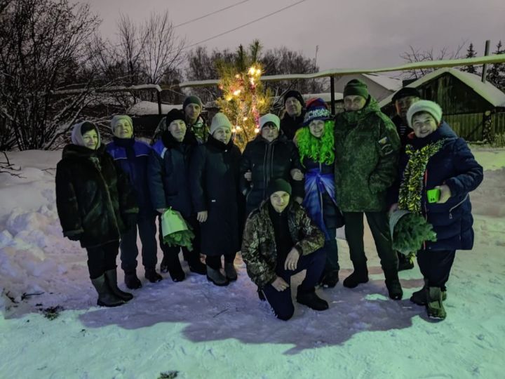 Жители одной из улиц Бавлов новый год встречают вместе
